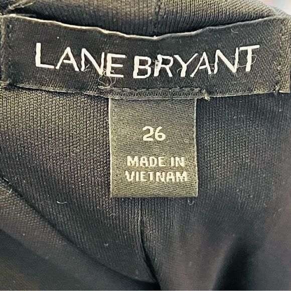 LANE BRYANT  Cold Shoulder Lined Gunmetal Sequin V-Neck size 26 - Picture 6 of 7